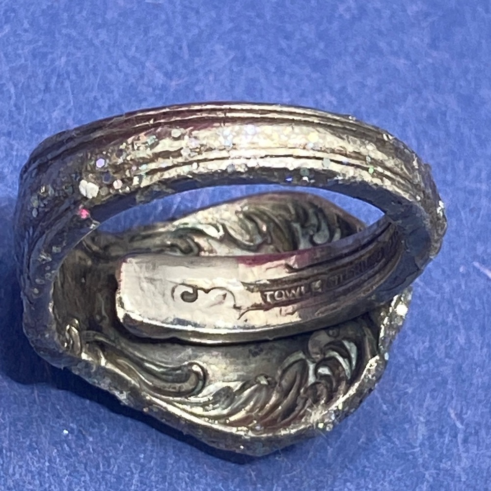 Vintage Solid Sterling Silver Spoon Ring Towle St… - image 4
